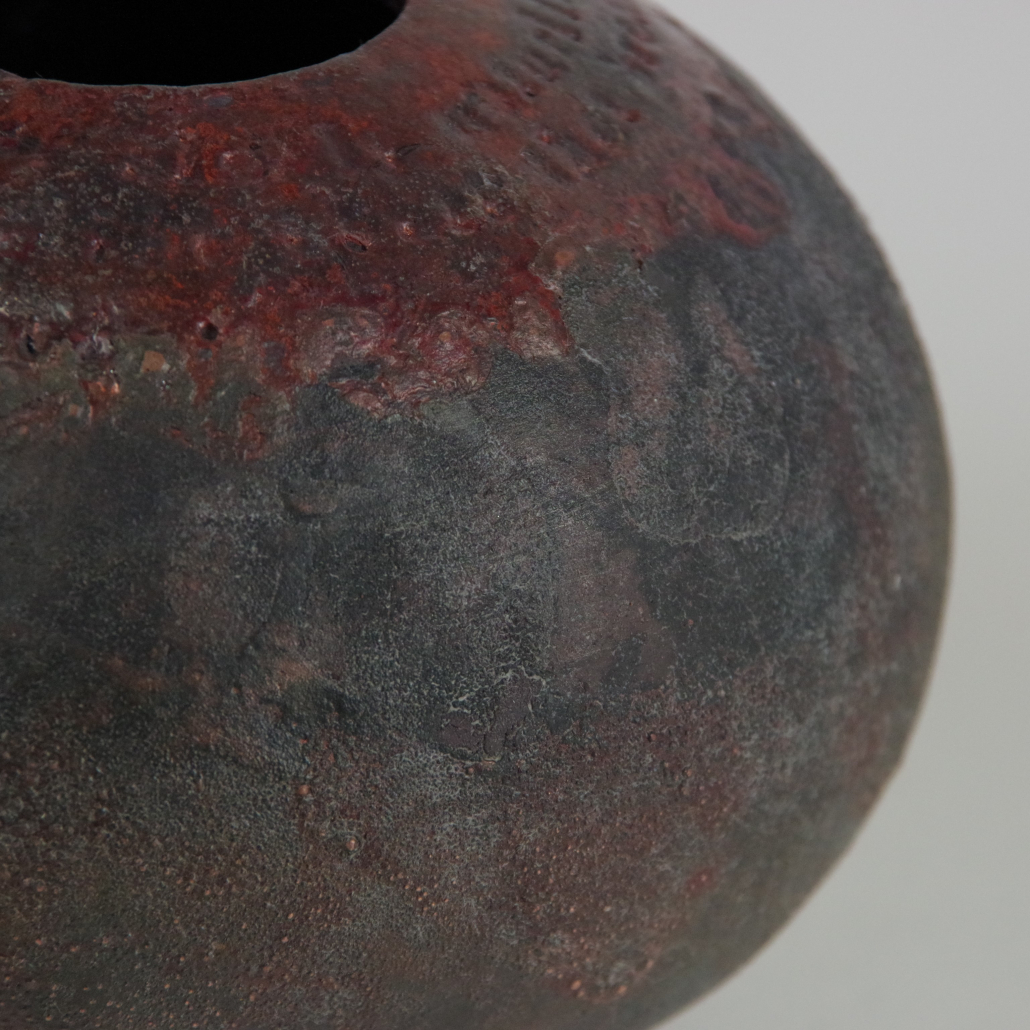 hand built raku fired bowl with original poetry by seatree argyll