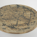 large hand built platter with original poetry
