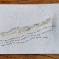 watercolour limited edition print of a poem and sketch